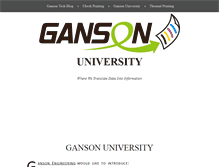 Tablet Screenshot of ganson.com